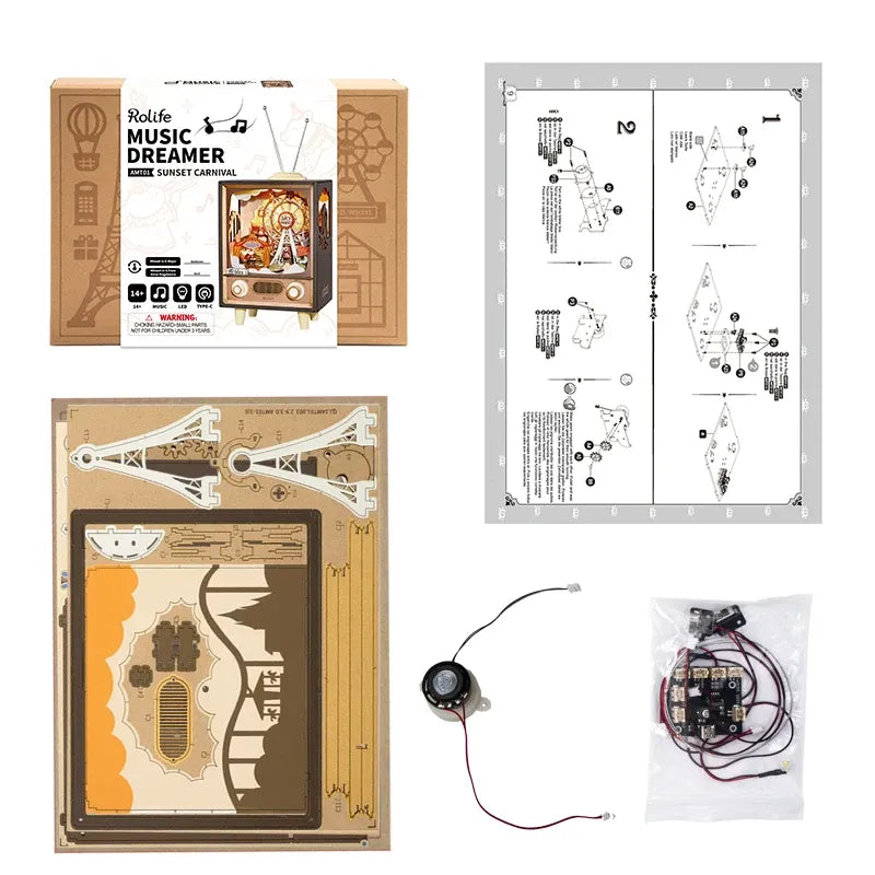 Music Dreamer kit packaging with components on a white background